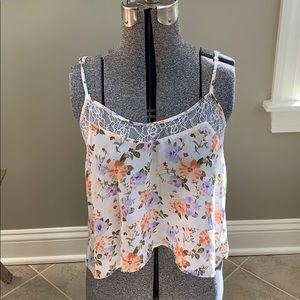 Forever 21 S lace floral tank